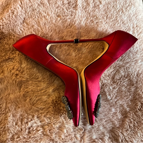 Manolo Blahnik Red Hangisi NEW - Picture 3 of 6